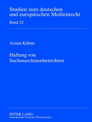 cover image of Haftung von Suchmaschinenbetreibern